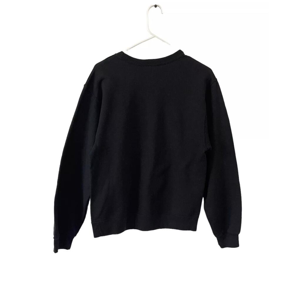 Holiday Time Ugly Christmas Men's Sweater Santa Claws Black Crewneck Size Small - Picture 3 of 7